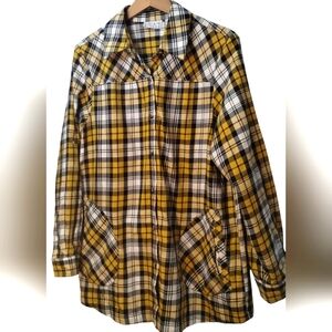 Joan Rivers Plaid Boyfriend Shirt